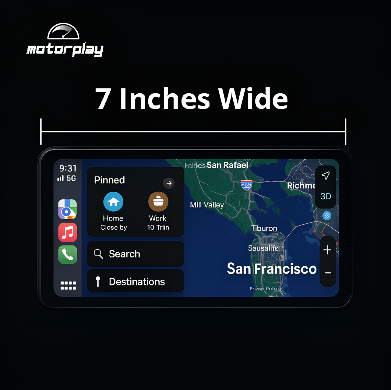 Motorcycle Touch Screen Display