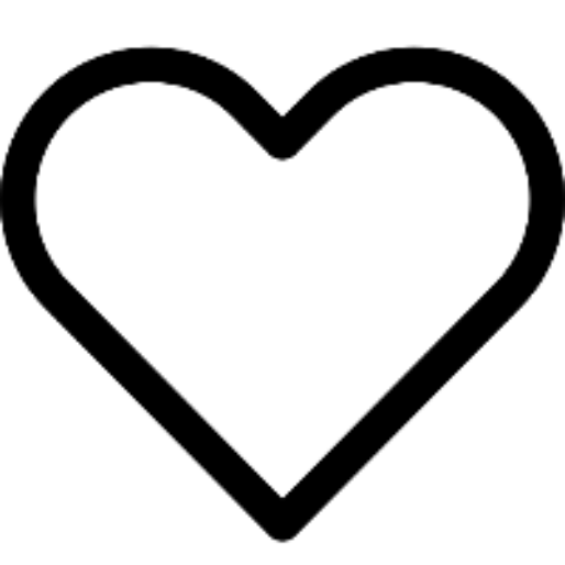 Outline of a heart shape